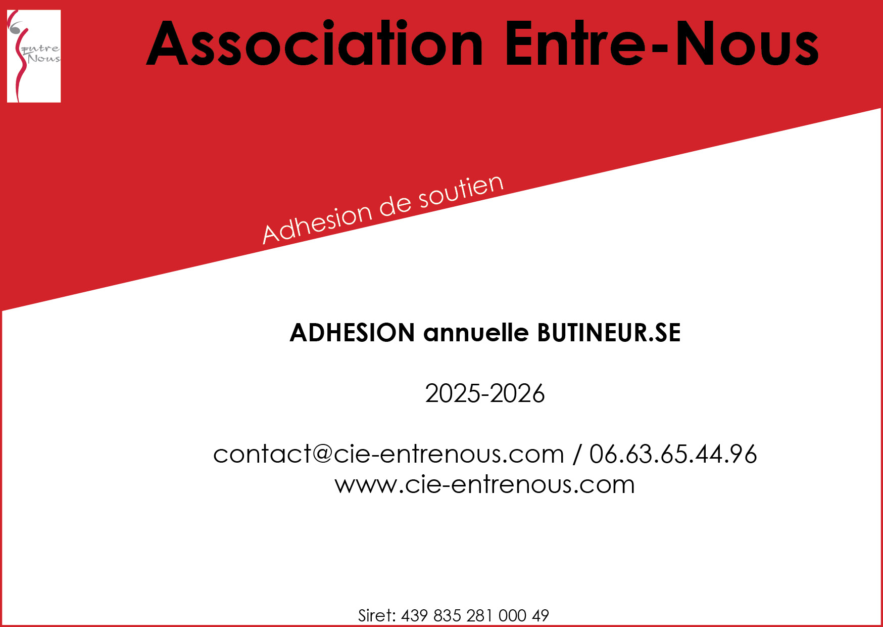 ADHESION annuelle BUTINEUR
